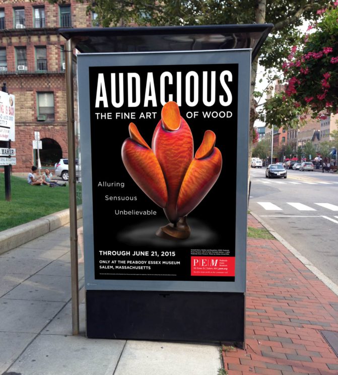 Audacious bus shelter poster