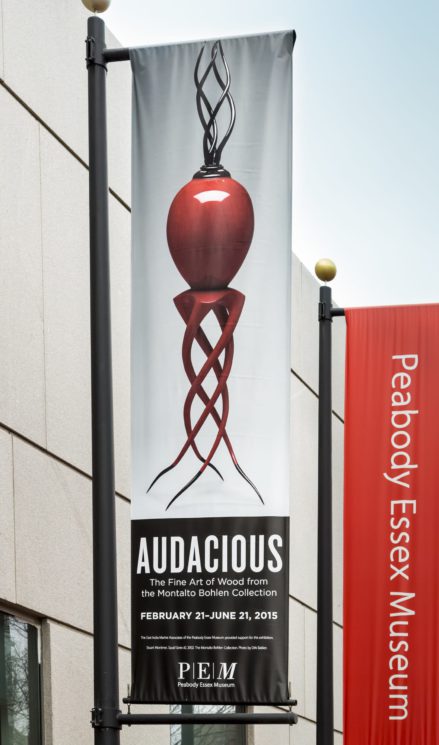 Audacious exterior banner