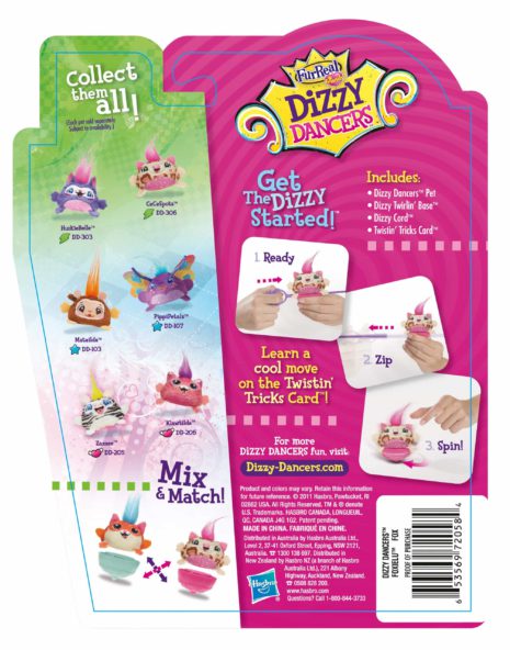 Dizzy Dancer package back