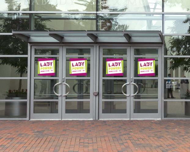 Lady Power door signs