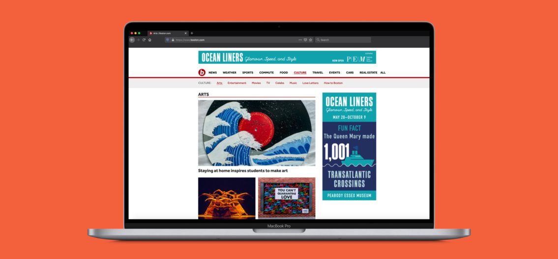 Ocean Liners animating web ads