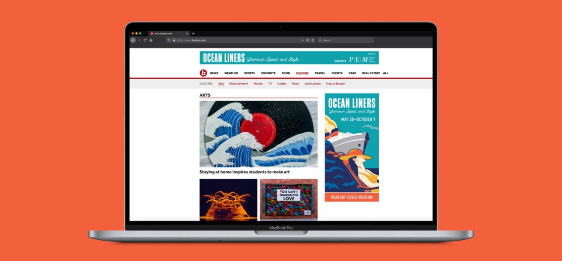 Ocean Liners animating web ads