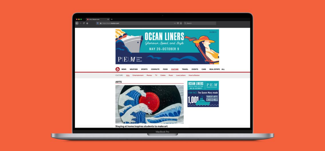 Ocean Liners animating web ads