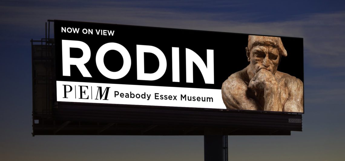 Rodin digital billboard