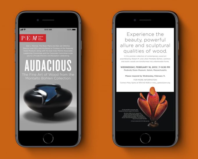 Audacious digital invitation