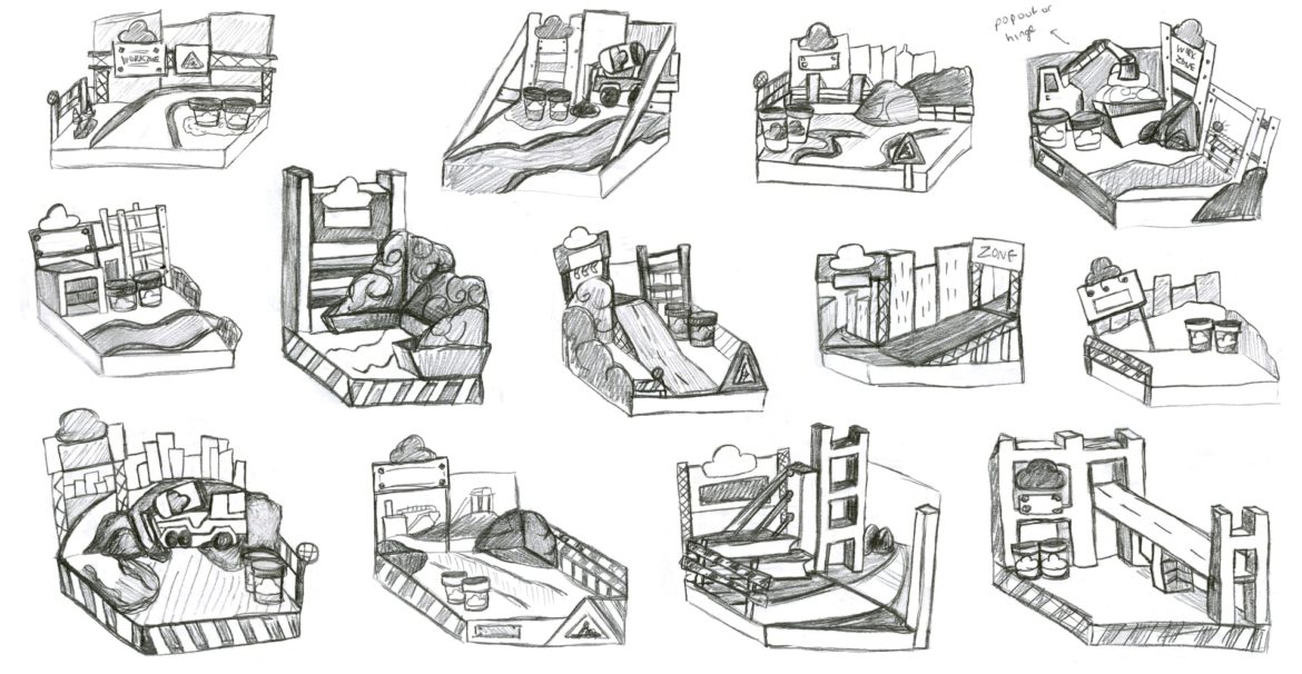 Play-Doh package sketches