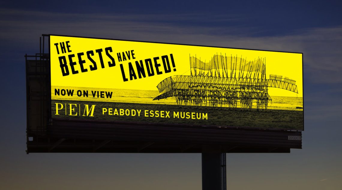 Strandbeest digital billboard