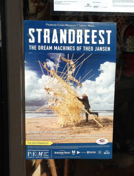 Strandbeest geochaching poster